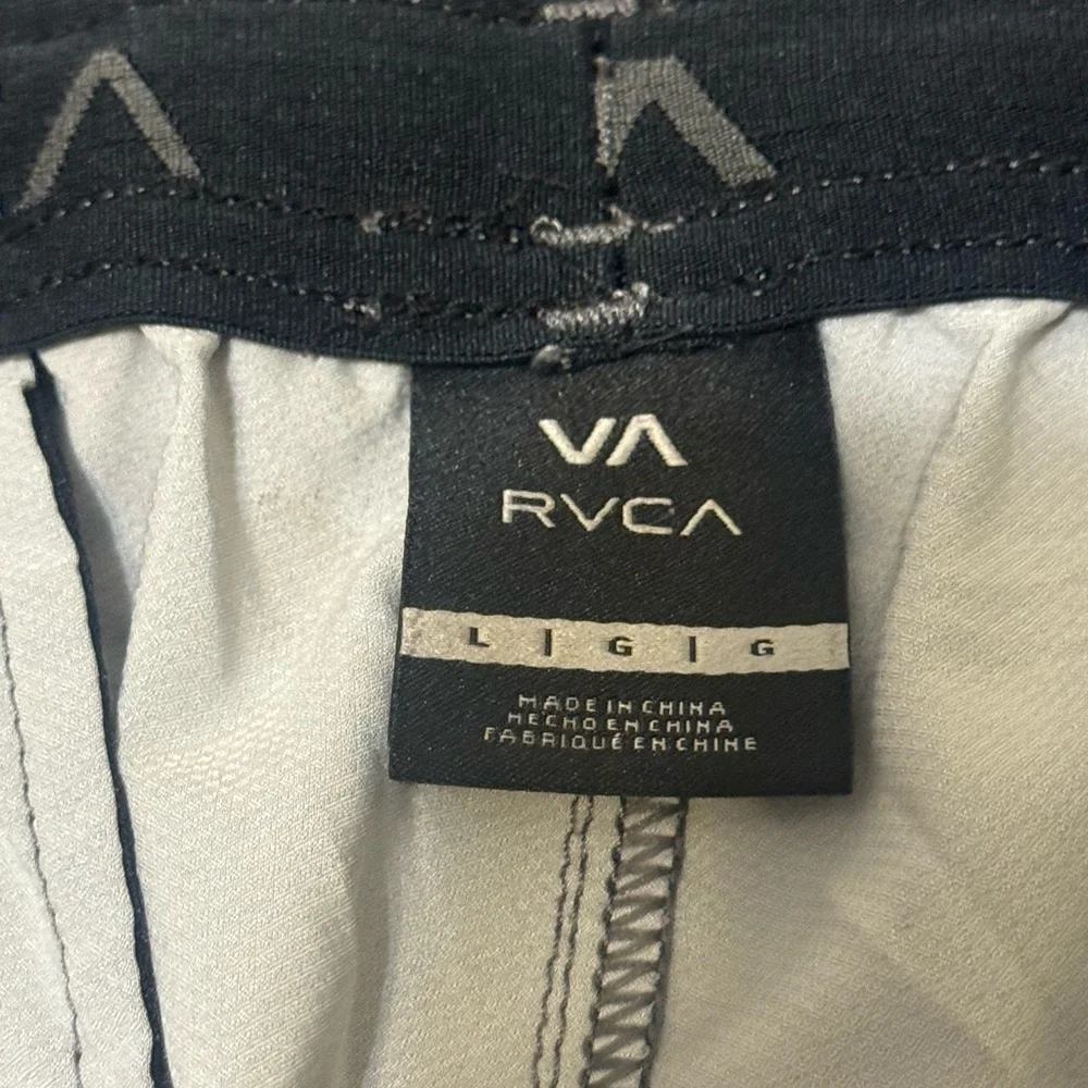 RVCA VA Athletic Shorts Men's Size Large Gray Performance Gym Training